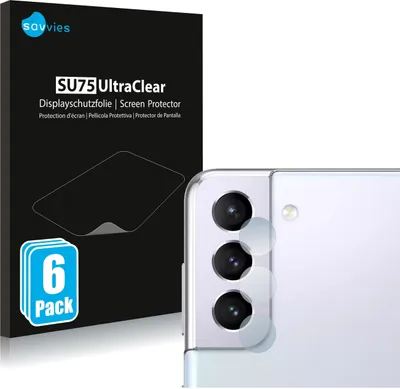 Produktbild von 6x Für Samsung Galaxy S21 / 5G (nur Kamera) Schutzfolie Savvies Displayschutz Display Schutz Folie Klar Transparent