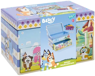 Obrázok produktu pre Tvorivá sada na vlastnoručné zdobenie šperkovnice, Bluey