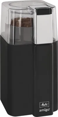 Obrázek produktu pro Mlýnek na kávu Melitta Amigo 1029-01, 170 W, 8–10 šálků, nádoba 60 g, nastavitelná jemnost mletí, černý