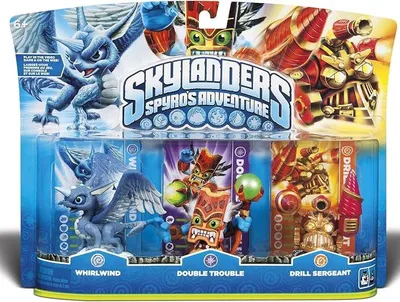 Zdjęcie produktu dla Skylanders Spyro Adventure Pack - Whirlwind - Double Trouble - Drill Sergeant