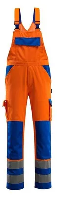 Produktbild von MASCOT® Barras Latzhose Größe 82C56, hi-vis orange/kornblau | Packung (1 Stück)