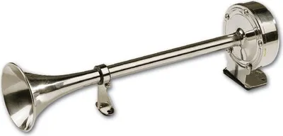 Immagine prodotto di Tromba navale Hollex in acciaio inox 12V 410 mm