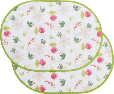 Produktbild von Erwin Müller Tischset 2er-Pack rosa-grün oval: 35x50 cm