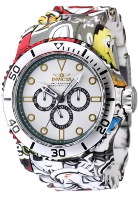 Obrázok produktu pre Invicta Pro Diver 47854 Pánske Hodinky - Quartz Hnací Mechanizmus - Nerezová Oceľ so Strieborným Ciferníkom - 49 mm