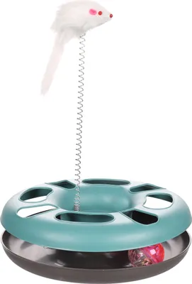 Produktbild von Flamingo Katzenspielzeug Leatitia Zirkel blau