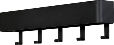 Produktbild von Spinder Design Dax Play 5 Wandgarderobe mit 5 Haken 52x7.5x12 - Schwarz
