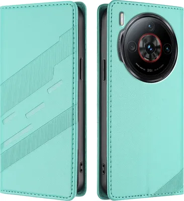 Immagine prodotto di Custodia per ZTE Nubia Z60S Pro 5G, custodia a portafoglio in Finto cuoio con slot per schede e funzione stand Türkis