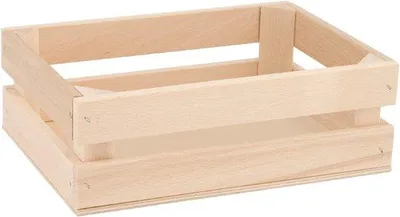 Produktbild von Famanu Holzkiste 17 x 23 x 8 cm - Aufbewahrungskorb und Servierplatte