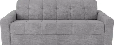 Produktbild von Schlafsofa mit Matratze 3-Sitzer - Strukturstoff - Hellgrau - Liegefläche 140 cm - Matratze 22 cm mit Memory Schaum - DARIELO