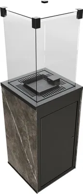 Obrázek produktu pro Plynový ohřívač PATIO MINI sintrovaný křemen NATURALI PIETRA GREY - ruční ovládání