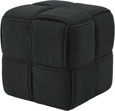 Produktbild von CLP Sitzhocker Forinta, hochwertiger Cordstoff, moderner Stil, bequem und elegant | Farbe dunkelgrau, KI-generiertes Bild