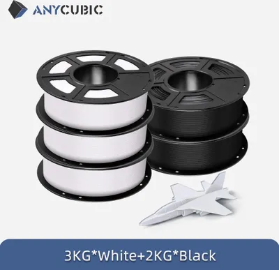 Zdjęcie produktu dla Filament do drukarek 3D PLA – 1,75 mm FDM/FFF – 5 kg – przyjazny dla środowiska – zestaw C