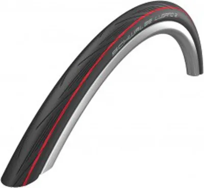 Obrázek produktu pro Schwalbe Lugano II 29/28" (622 mm) 25.0 Red Drátěný Plášť pro silniční kolo