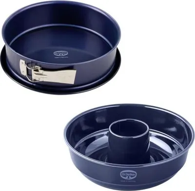 Produktbild von Backform Set: Springform 26 cm & Gugelhupfform, Dr. Oetker Back Liebe, Antihaftbeschichtung, Stahl, Hitzebeständig bis 400°C, PFAS-frei
