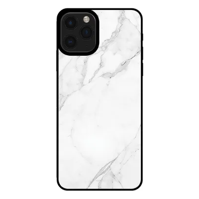 Productafbeelding van Smartphonica telefoonhoesje voor iPhone 11 Pro met marmerprint - TPU achterkant, marmerdesign - Wit