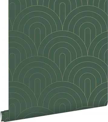 Immagine prodotto di ESTAhome carta da parati art deco verde smeraldo 53 cm x 10.05 m