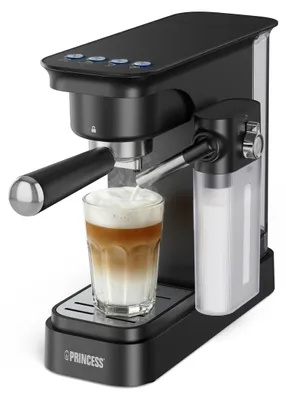 Image de Princess 249422, machine à café expresso, 0,8 l, pour café moulu, 1400 W, noire