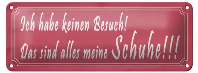 Produktbild von Blechschild Spruch 27x10cm das sind alles meine Schuhe Dekoration
