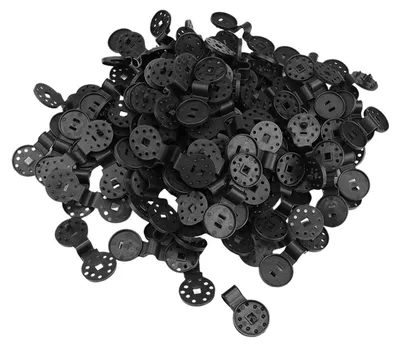 Produktbild von Befestigungsklammern, 100 Stück - Klammern für Sonnensegel - Halterungen für Schattiernetze - Robust/stabil - Leichtgewicht - Hitzebeständig