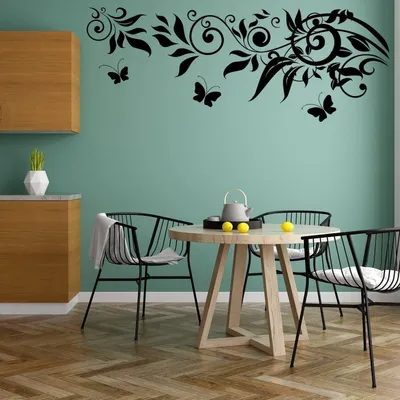Produktbild von Decords Wandtattoo – Set aus dekorativen Schmetterlingen, 239 x 91 cm