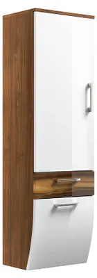 Produktbild von Hochschrank walnuss-weiß