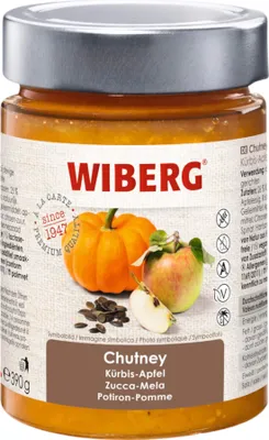 Produktbild von Wiberg Chutney Kürbis-Apfel - 390g
