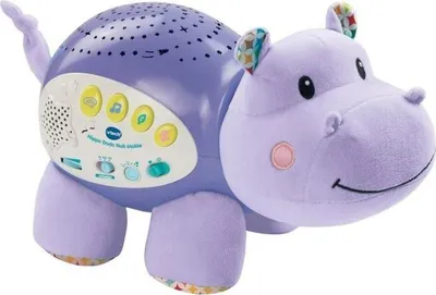 Image de Veilleuse Bébé Musicale Hippo VTECH, Projecteur Ciel Étoilé, Capteur Sonore, 60 Mélodies, Dès la Naissance