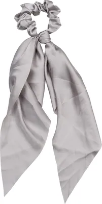 Produktbild von styleBREAKER Damen Haargummi einfarbig mit Schleife im Retro Style, elastisch, Scrunchie, Zopfgummi, Haarband 04027040