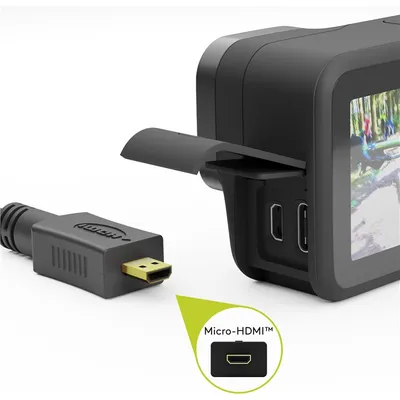 Produktbild von Goobay 53781, 1 m, HDMI Typ A (Standard), HDMI Typ D (Mikrofon), Schwarz