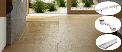 Produktbild von Sellon24® Duschrinne Edelstahl Duschablauf Bodenablauf Komplettset flach 90 cm mit Siphon McAlpine Ablaufrinne befliesbar für Badezimmer