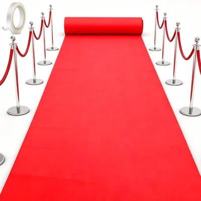 Productafbeelding van Rode tapijtloper, bruiloft, evenement, 1 x 3 m, 1 x 5 m of 1 x 10 m