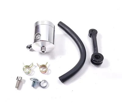 Produktbild von Motorrad Bremsflüssigkeitsbehälter Ausgleichsbehälter Alu CNC Silber