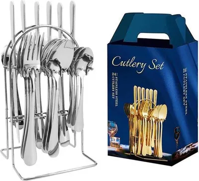 Produktbild von Famanu Besteckset 24-teilig für 6 Personen - Silber