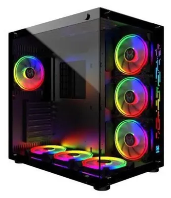 Produktbild von MRED - PC Gamer ATX - Schwarzer RGB -Kristallsee