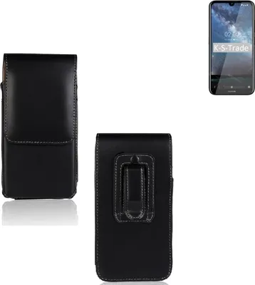 Produktbild von K-S-Trade Gürteltasche für Nokia 2.2 Schutz Hülle Handy Hülle mit Magnetverschluss Holster in schwarz