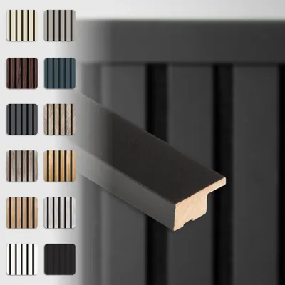 Produktbild von HEXIM Akustikpaneele Zubehör Abschlussleiste Lamellen MDF Wandverkleidung