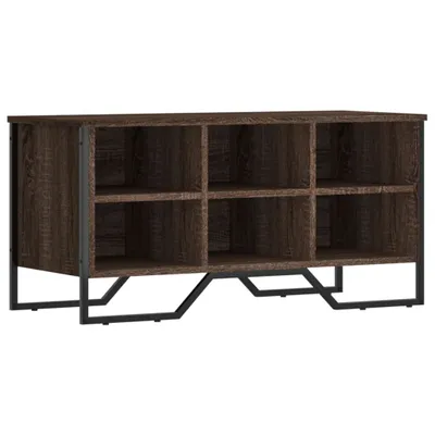 Zdjęcie produktu dla vidaXL Stojak na buty brązowy dąb 90x38x45,5 Materiał drewnopochodny