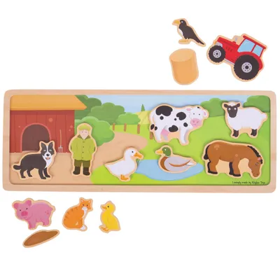 Produktbild von Bigjigs Toys magnetisches Farm-Puzzle
