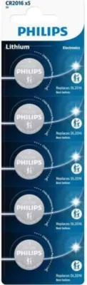 Produktbild von Lithium-Knopfzelle Philips CR2016