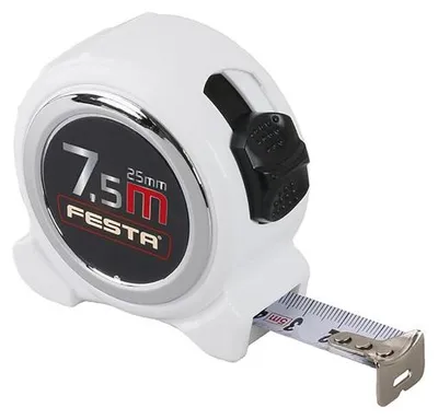 Obrázek produktu pro Metr svinovací FESTA 7.5mx25mm BÍLÝ 11260
