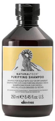 Produktbild von Davines Purifying, 250 ml, Shampoo, Frauen, trockenes Haar, öliges Haar, Antischuppen, Klärend, Glanz, Flasche