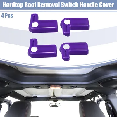 Image de Cache de poignée de commutateur de démontage du toit rigide pour Jeep Wrangler JK - Lot de 4 Violet