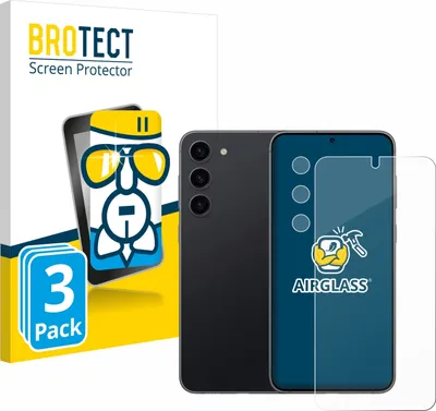 Produktbild von 3x BROTECT Schutzglas für Samsung Galaxy S23 (Display+Kamera) Schutzfolie Panzer Folie Glas Display Schutz klar