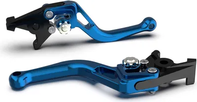 Produktbild von Bremshebel LSL BOW R67R mit ABE kurz für KTM Duke R 790 ccm Bj. 2018 - 2019, Farbe Hebel:blau, Farbe Versteller:silber