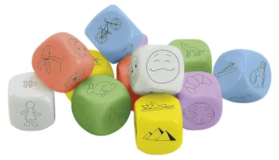 Image de Set de cubes TimeTEX "Tour du monde", 12 pièces, 20 mm en boîte