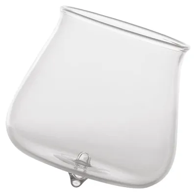 Image de Zafferano Lot De 6 Verres Pirolo Tumbler En Verre Borosilicate Transparent Design Oblique Rotatif Résistant Aux Chocs Thermiques Pour Table Élégante