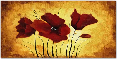 Produktbild von Coloray Bild aus Leinwand 100x50 Leinwand Dekoration - Malerei Blumen