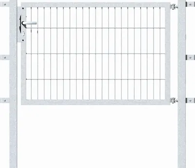 Produktbild von Alberts Einzeltor Flexo mit Zubehör, zum Einbetonieren, feuerverzinkt, Breite 125 cm, Höhe 80 cm