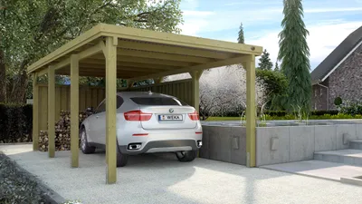Produktbild von Einzelcarport 617 Gr.2 mit PVC B x T x H 322 x 612 x 233