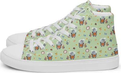 Produktbild von Mr. & Mrs. Panda Damen Sneaker Pinguin & Maus Wanderer Größe 35 1/2 - Grün - Geschenk, Turnschuhe, Wandern, Stoffsneaker, Damenschuhe, Leinenschuhe, Wanderlust, Roadtrip